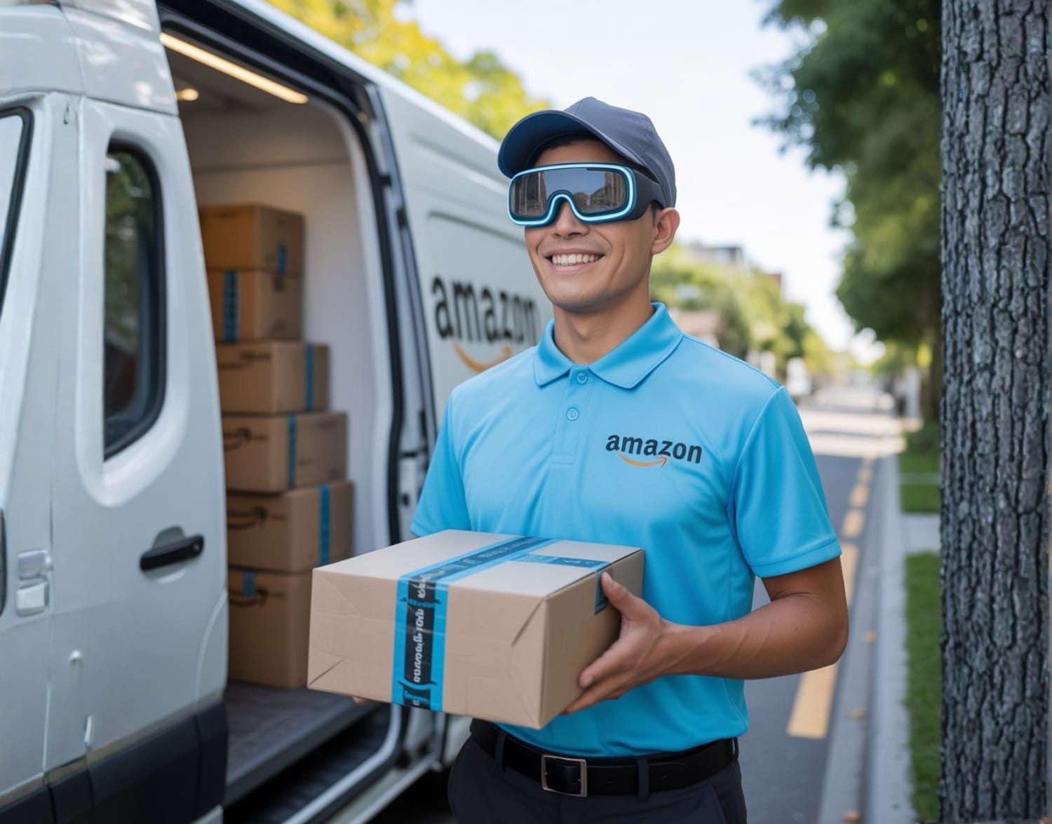 AI smart glasses for delivery drivers