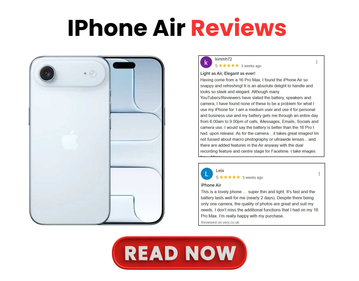 iphone air reviews