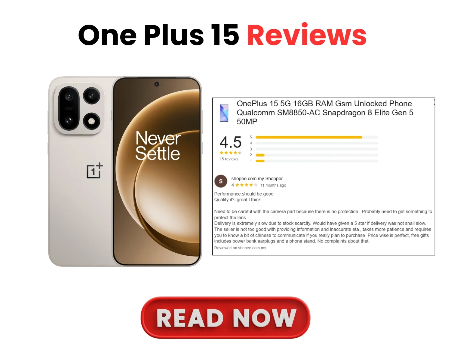 one plus 15 review