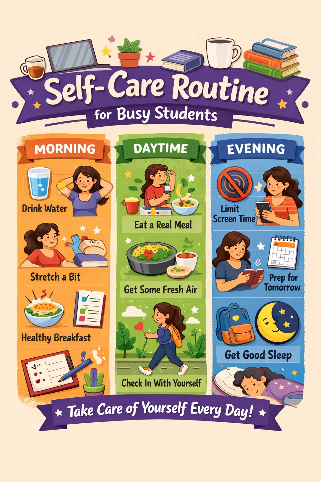 Self-Care Routine for Busy Students